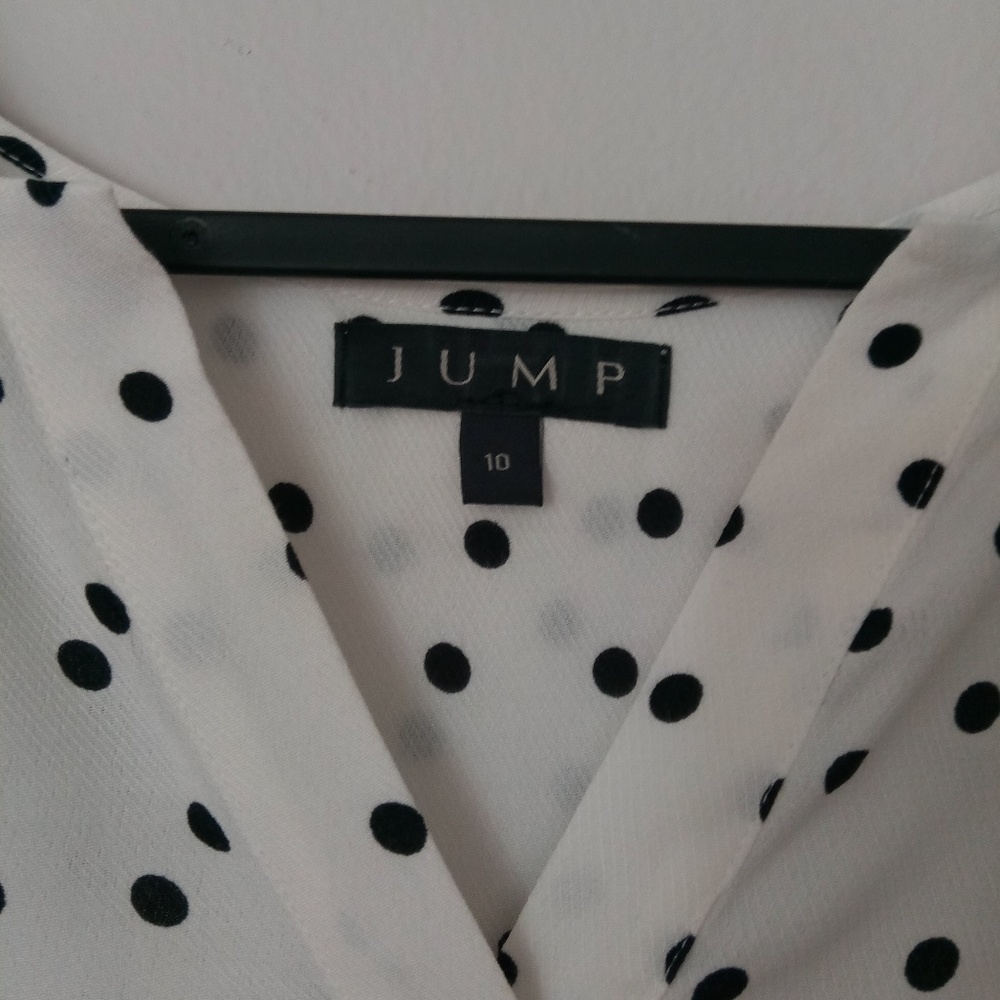 Black spot blouse